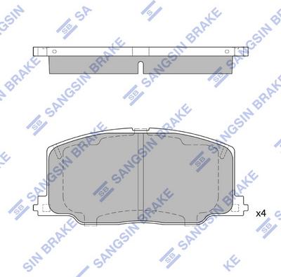 Hi-Q SP1436 - Brake Pad Set, disc brake autospares.lv