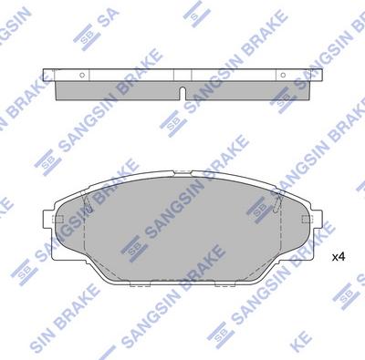 Hi-Q SP1438 - Brake Pad Set, disc brake autospares.lv