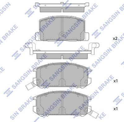 Hi-Q SP1437 - Brake Pad Set, disc brake autospares.lv