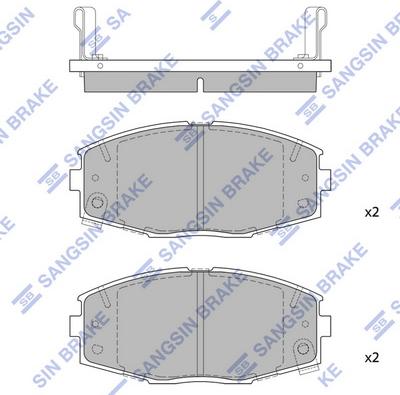 Hi-Q SP1429 - Brake Pad Set, disc brake autospares.lv