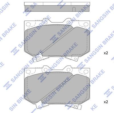 Hi-Q SP1422 - Brake Pad Set, disc brake autospares.lv