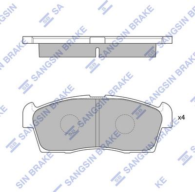 Hi-Q SP1592 - Brake Pad Set, disc brake autospares.lv