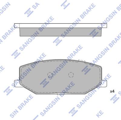 Hi-Q SP1540 - Brake Pad Set, disc brake autospares.lv