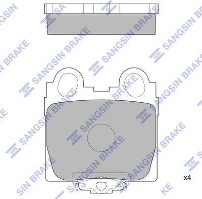 Hi-Q SP1554 - Brake Pad Set, disc brake autospares.lv