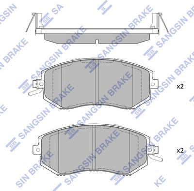 Hi-Q SP1553 - Brake Pad Set, disc brake autospares.lv