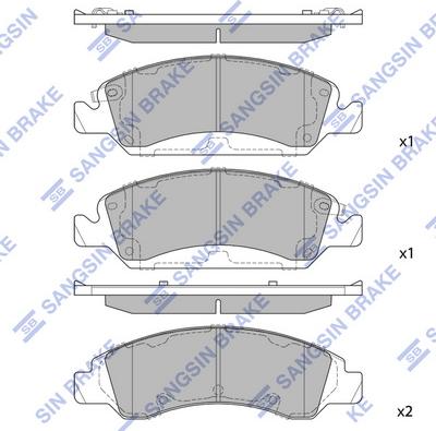 Hi-Q SP1561A - Brake Pad Set, disc brake autospares.lv