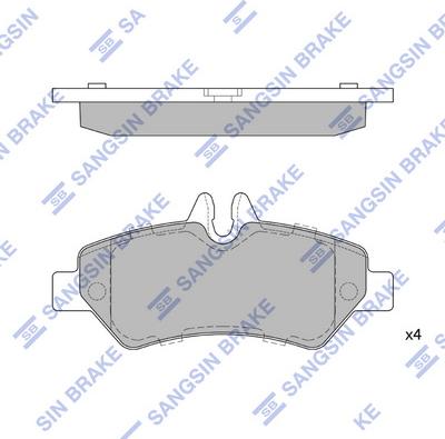 Hi-Q SP1562 - Brake Pad Set, disc brake autospares.lv