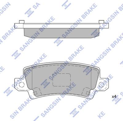 Hi-Q SP1503 - Brake Pad Set, disc brake autospares.lv