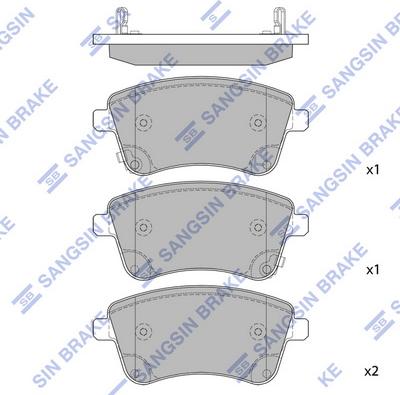 Hi-Q SP1515 - Brake Pad Set, disc brake autospares.lv