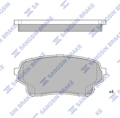 Hi-Q SP1583 - Brake Pad Set, disc brake autospares.lv