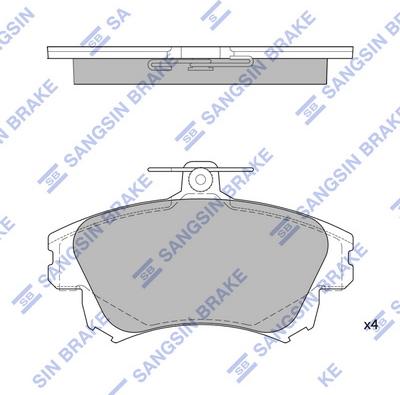 Hi-Q SP1530 - Brake Pad Set, disc brake autospares.lv