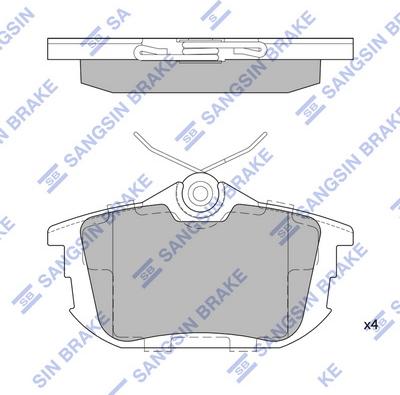 Hi-Q SP1531 - Brake Pad Set, disc brake autospares.lv