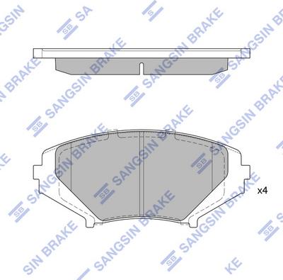 Hi-Q SP1533 - Brake Pad Set, disc brake autospares.lv