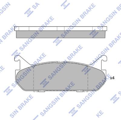 Hi-Q SP1526 - Brake Pad Set, disc brake autospares.lv