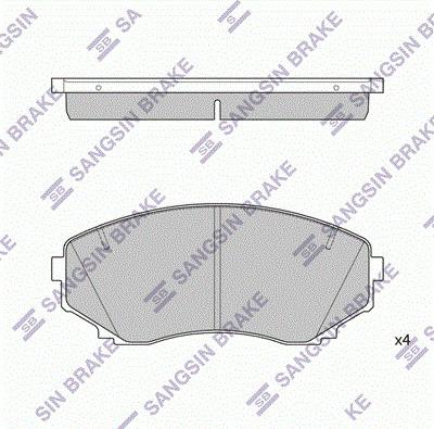 Spidan 32269 - Brake Pad Set, disc brake autospares.lv