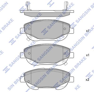 Hi-Q SP1579 - Brake Pad Set, disc brake autospares.lv