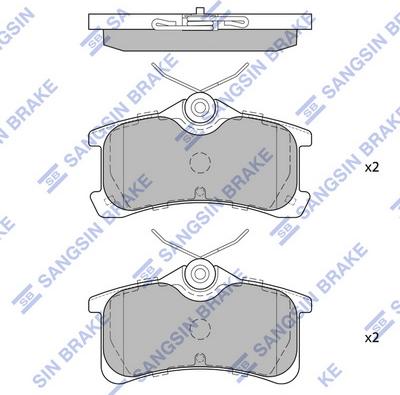 Hi-Q SP1575 - Brake Pad Set, disc brake autospares.lv