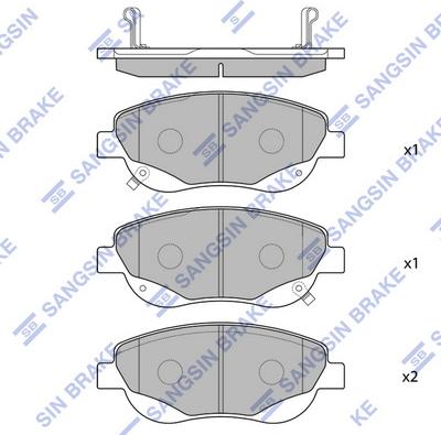 Hi-Q SP1577 - Brake Pad Set, disc brake autospares.lv