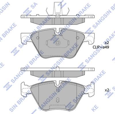 Hi-Q SP1699 - Brake Pad Set, disc brake autospares.lv