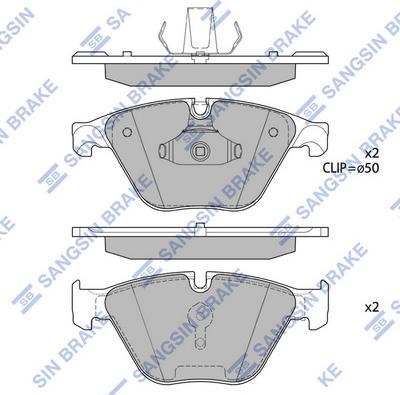 Hi-Q SP1695 - Brake Pad Set, disc brake autospares.lv