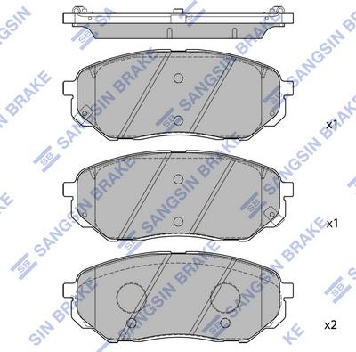 Hi-Q SP1690 - Brake Pad Set, disc brake autospares.lv