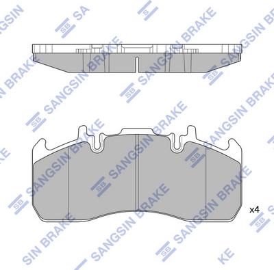 Hi-Q SP1658 - Brake Pad Set, disc brake autospares.lv