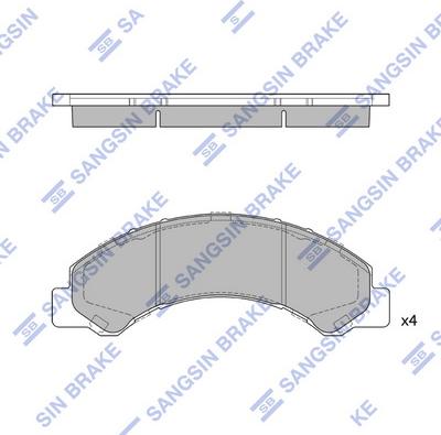 Hi-Q SP1667 - Brake Pad Set, disc brake autospares.lv