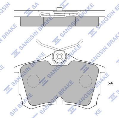 Hi-Q SP1635 - Brake Pad Set, disc brake autospares.lv