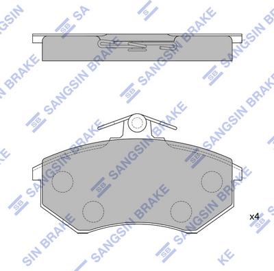 Hi-Q SP1043 - Brake Pad Set, disc brake autospares.lv