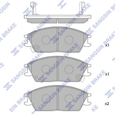 Hi-Q SP1047 - Brake Pad Set, disc brake autospares.lv