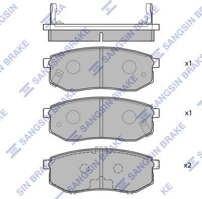 Hi-Q SP1054-R - Brake Pad Set, disc brake autospares.lv