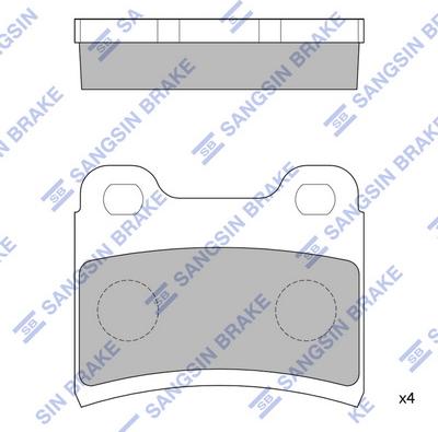 Hi-Q SP1064 - Brake Pad Set, disc brake autospares.lv