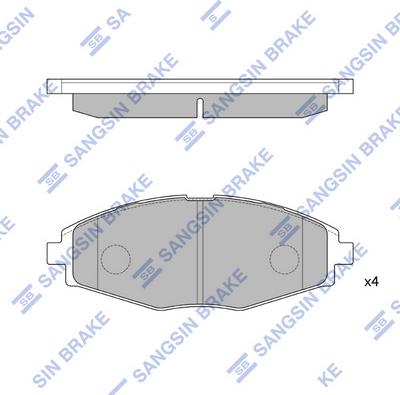 Hi-Q SP1086 - Brake Pad Set, disc brake autospares.lv