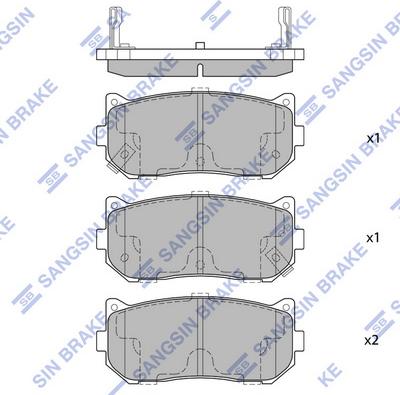 Hi-Q SP1079-R - Brake Pad Set, disc brake autospares.lv