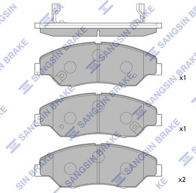 Hi-Q SP1118 - Brake Pad Set, disc brake autospares.lv