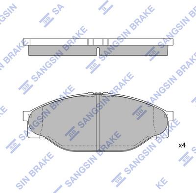 Hi-Q SP1139 - Brake Pad Set, disc brake autospares.lv