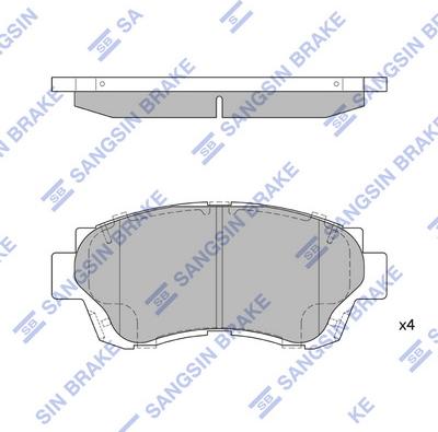 Hi-Q SP1138 - Brake Pad Set, disc brake autospares.lv