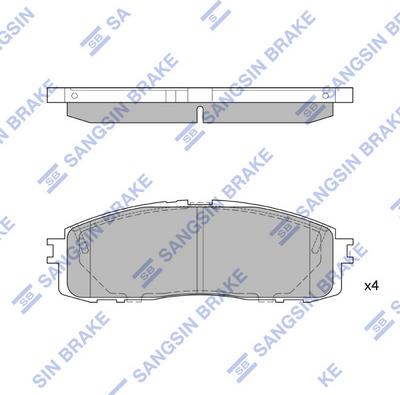 Hi-Q SP1123 - Brake Pad Set, disc brake autospares.lv