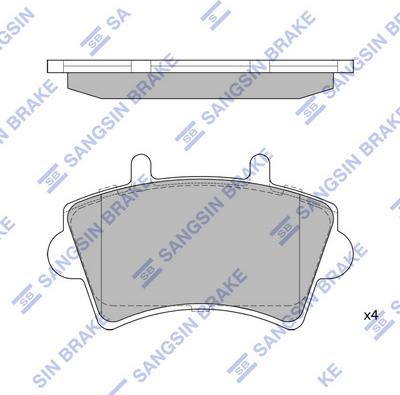 Hi-Q SP1894 - Brake Pad Set, disc brake autospares.lv