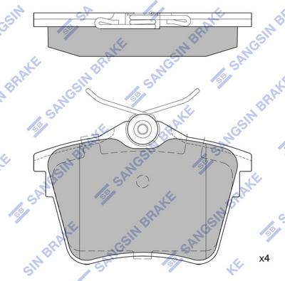 Hi-Q SP1897 - Brake Pad Set, disc brake autospares.lv