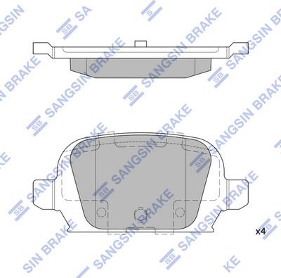 Hi-Q SP1864 - Brake Pad Set, disc brake autospares.lv