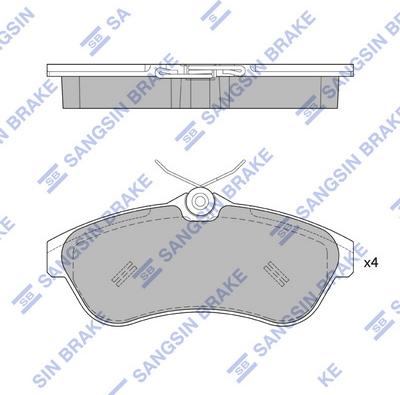 Hi-Q SP1866 - Brake Pad Set, disc brake autospares.lv