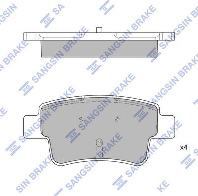 Hi-Q SP1809 - Brake Pad Set, disc brake autospares.lv