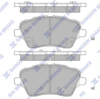 Hi-Q SP1811 - Brake Pad Set, disc brake autospares.lv