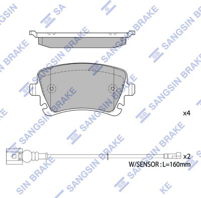 Hi-Q SP1818 - Brake Pad Set, disc brake autospares.lv