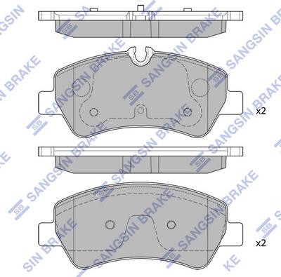 Hi-Q SP1884 - Brake Pad Set, disc brake autospares.lv