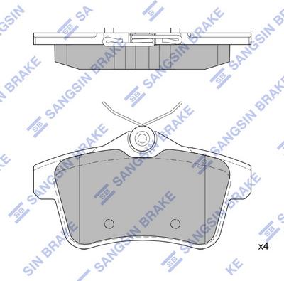 Hi-Q SP1881 - Brake Pad Set, disc brake autospares.lv