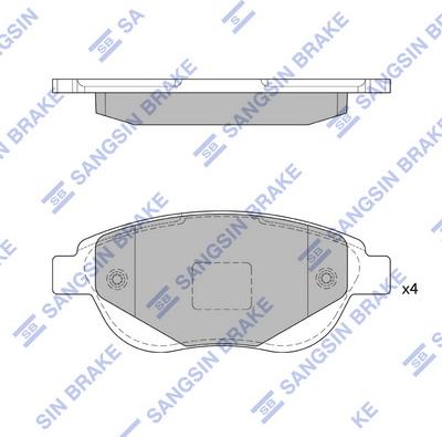 Hi-Q SP1826 - Brake Pad Set, disc brake autospares.lv