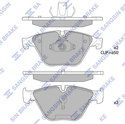 Hi-Q SP1821 - Brake Pad Set, disc brake autospares.lv