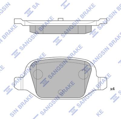 Hi-Q SP1823 - Brake Pad Set, disc brake autospares.lv